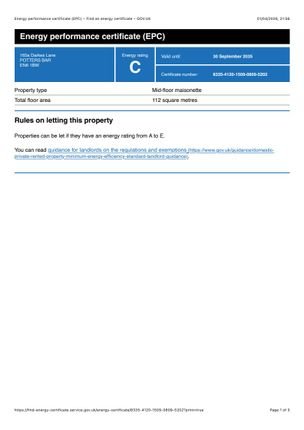 EPC Certificate